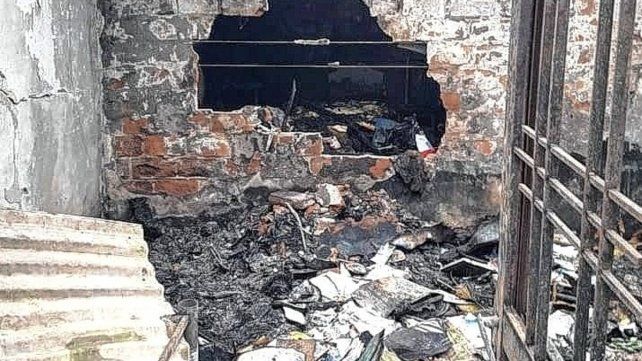 El fuego arrasó con todo