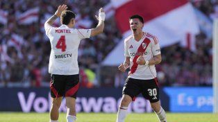 Franco Mastantuono marcó un golazo de tiro libre en el triunfo de River sobre Boca.