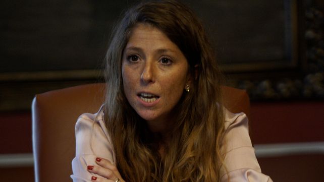 Sofía Galnares en la redacción de La Capital.