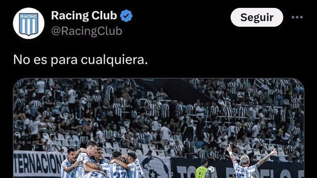 Racing se burló del PSG tras la derrota ante Botafogo: No es para cualquiera.