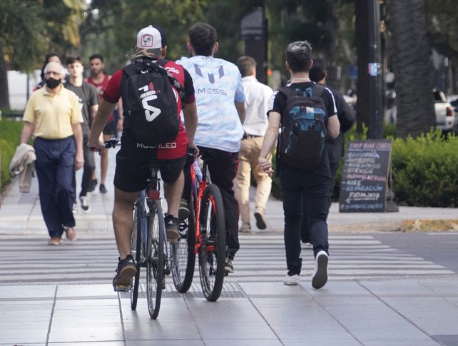 El cantero de Oroño se utiliza para andar en bicicleta