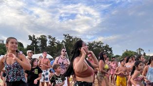 Las mujeres aprovecharon sobre todo para bailar en las clases de ritmos, desde samba a zumba y merengue