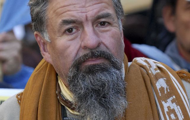 El dirigente de los jubilados y desocupados.