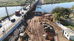 Detectaron una falla en una columna del nuevo puente Carretero y realizan estudios técnicos para corregirla