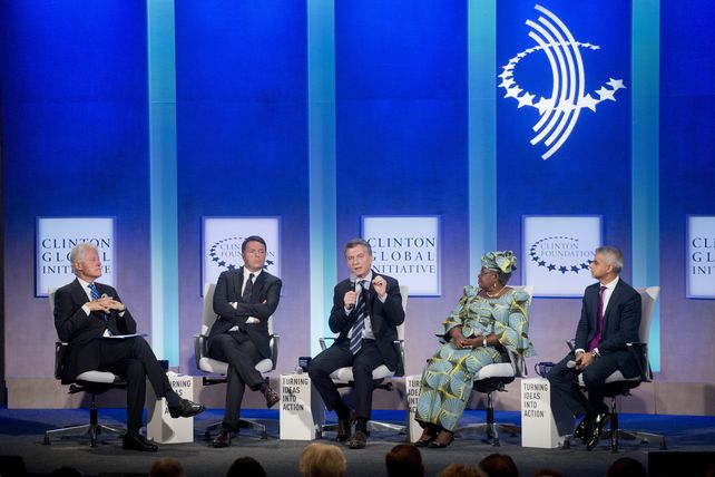 El presidente Mauricio Macri expusó hoy en la Clinton Global Initiative.&nbsp;