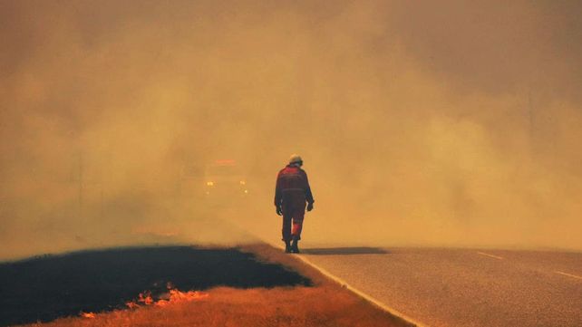 El peor incendio de la década que sufren las sierras de Córdoba