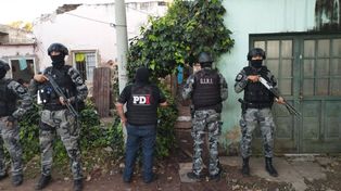 Una de las viviendas intervenidas en los allanamientos en la zona oeste