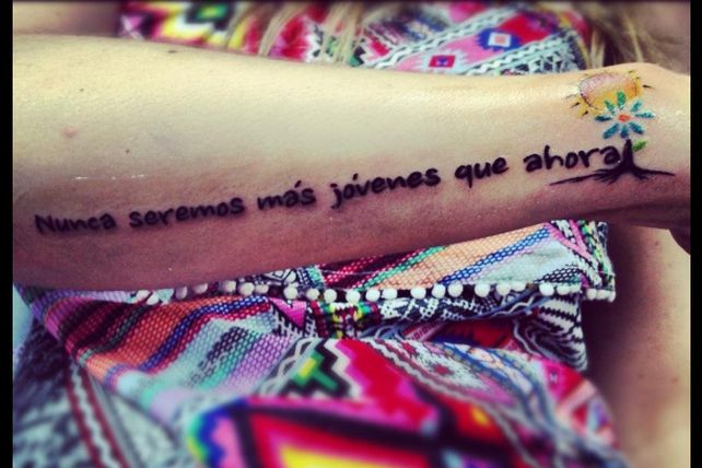 Soledad y su nuevo tatuaje