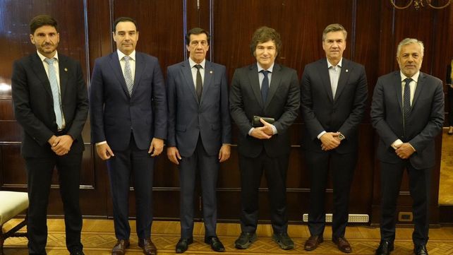 Milei recibió a los gobernadores de Mendoza