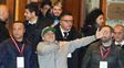 Maradona saludó a los fans napolitanos.