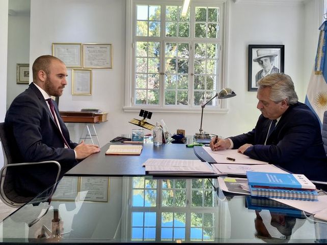 Guzmán y Fernández repasaron detalles de la negociación con el FMI.