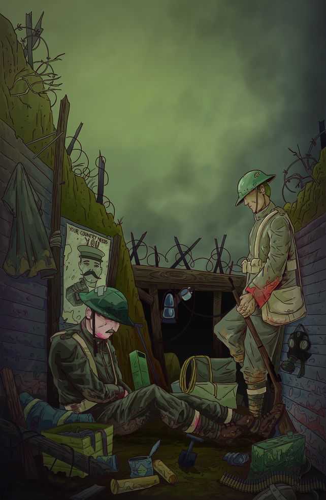 Ilustración de Horacio Boriotti para la tapa del libro.