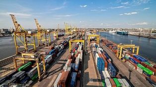 Los productos santafesinos llegan a Rusia a través del puerto de San Petersburgo.