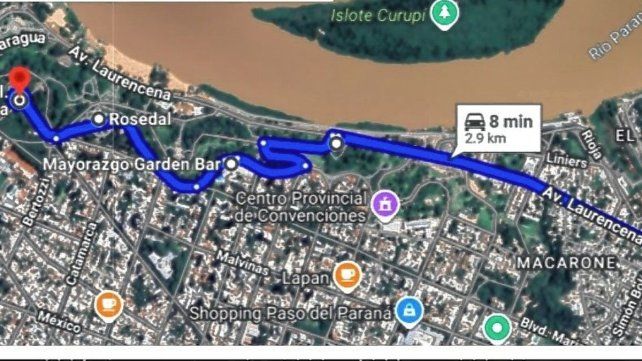 El recorrido que harán los autos del Turismo Carretera.