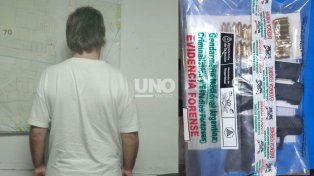 Arroyo Leyes: Gendarmería aprehendió a un mendocino con un arma de guerra y 28 balas
