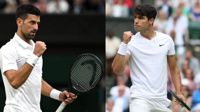 Carlos Alcaraz y Novak Djokovic jugarán la final de Wimbledon Carlos Alcaraz y Novak Djokovic jugarán la final de Wimbledon