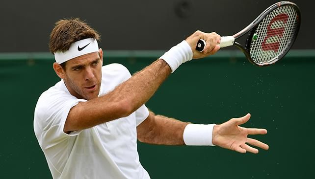 Del Potro debutó con un triunfo en Wimbledon
