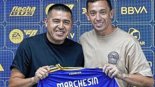 Con la presencia del presidente Riquelme, Boca presentó en sociedad a Agustín Marchesín.