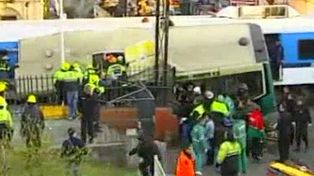 Primeras im&aacute;genes del tr&aacute;gico accidente ferroviario en Flores (video)