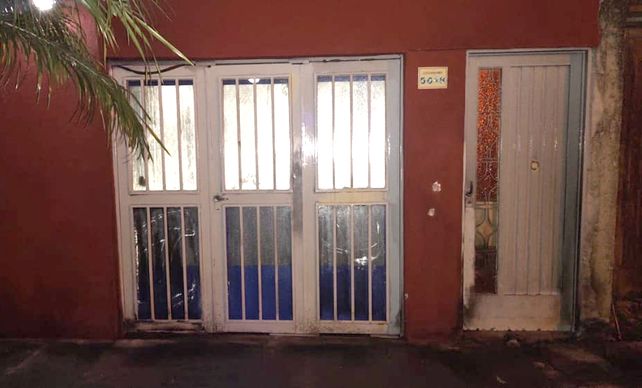 El frente de la casa atacada esta madrugada.&nbsp;