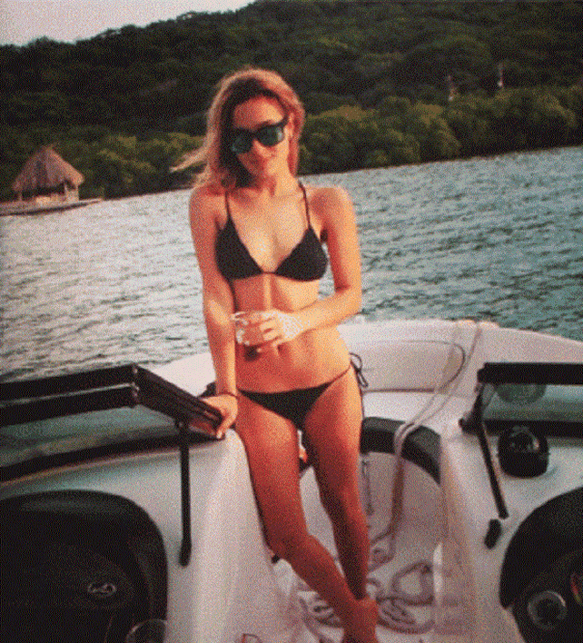 Brenda Asnicar publicó fotos desde Colombia