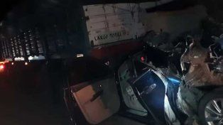 Se registró un choque en cadena en la Ruta 39.