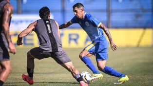 Ángel Di María fue titular en la derrota de Central ante Almirante.