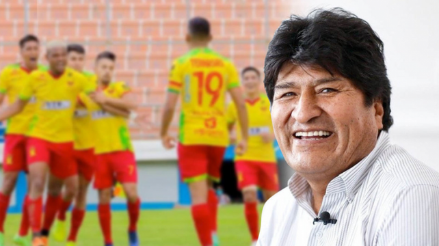Evo Morales denunció a sus propios jugadores de Palmaflor por ir para atrás.