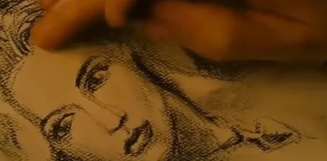 El retrato de Rose en realidad fue dibujado por el director de la película