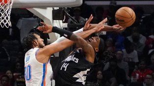 Los Angeles Clippers le ganó a Oklahoma City y se consolidó en zona de playoffs de la NBA