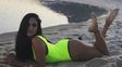 la produccion super sexy de barbie velez en las playas de rio de janeiro