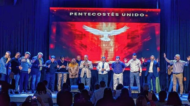 Gran festejo de la iglesia evangélica en Santa fe