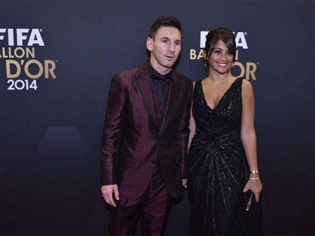 El look de Messi y Antonella en la gala del Balón de Oro