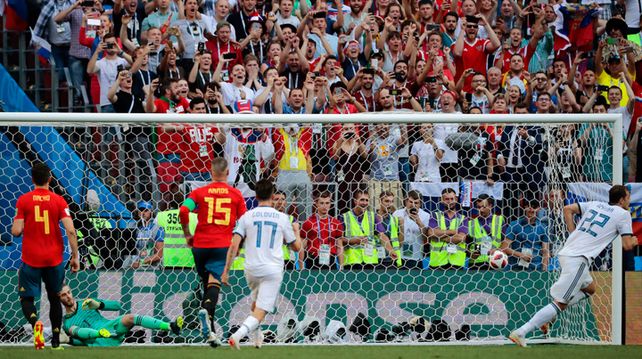 Rusia dio la nota y eliminó a España en los penales