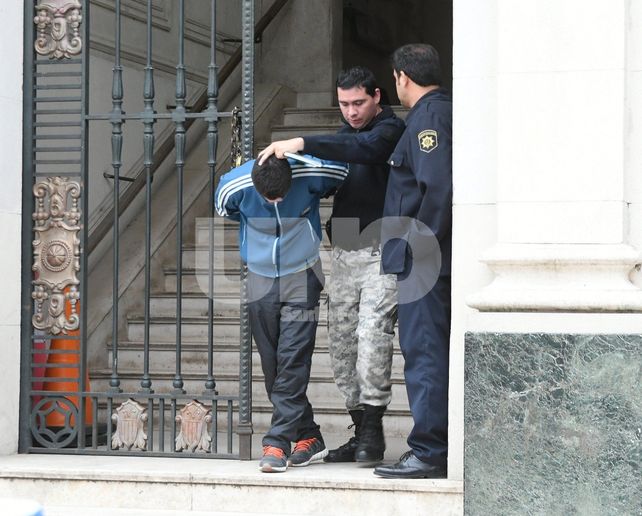 Detenido. Ayer el acusado tras ser imputado por el fiscal Marchi. 