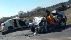 Tres personas fallecieron en un accidente entre dos autos en la ruta A-012 Tres personas fallecieron en un accidente entre dos autos en la ruta A-012