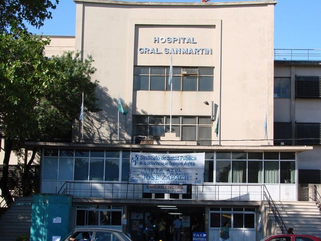 El hospital San Martín donde está internada la víctima