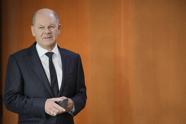 El jefe del Gobierno alem&aacute;n, Olaf Scholz. Record&oacute; la responsabilidad directa de Alemania en el Holocausto.
