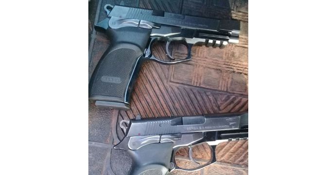 9 mm. Los delincuentes tenían en su poder