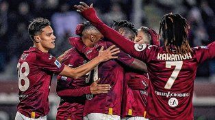 Torino goleó a Atalanta en el cierre de la fecha en el Calcio