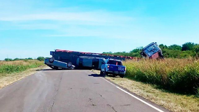 El vuelco se produjo en el kilómetro 151 de la ruta 6