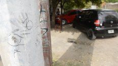 Uno de los impactos de balas de los disparos que fueron dirigidos a Javier Procopp. Uno de los impactos de balas de los disparos que fueron dirigidos a Javier Procopp.