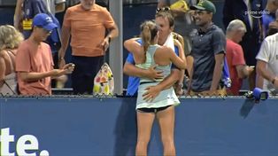 US Open: su padre la besó post triunfo y generó polémica.