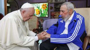Francisco visitó este año Cuba y se reunión con el expresidente.