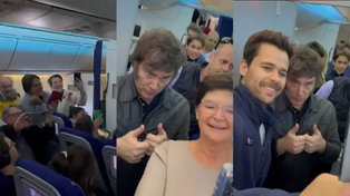 Fotos capturas de video. Javier Milei y su viaje a&nbsp; Davos&nbsp;