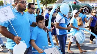 Caminata Azul. Será el domingo, a las 10, en el Paseo Saludable.