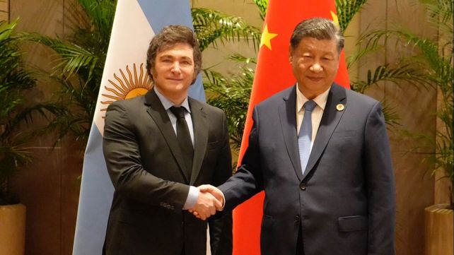 El presidente Javier Milei se apartó de la agenda de actividades en el G20 para reunirse con el líder de la República Popular China
