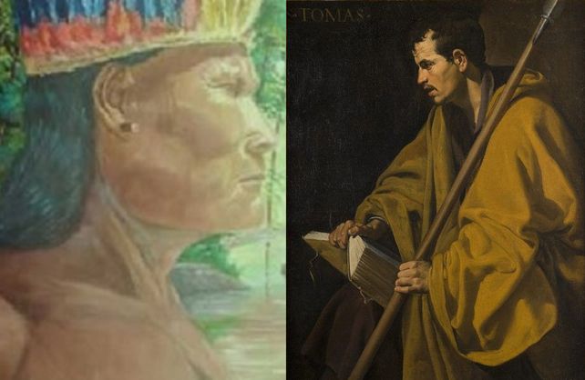 Pai Sumé es la versión guaraní de Santo Tomás de Aquino.