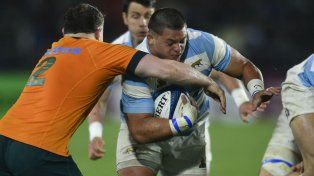 Thomas Gallo se abre paso entre la defensa australiana a pura potencia&nbsp;