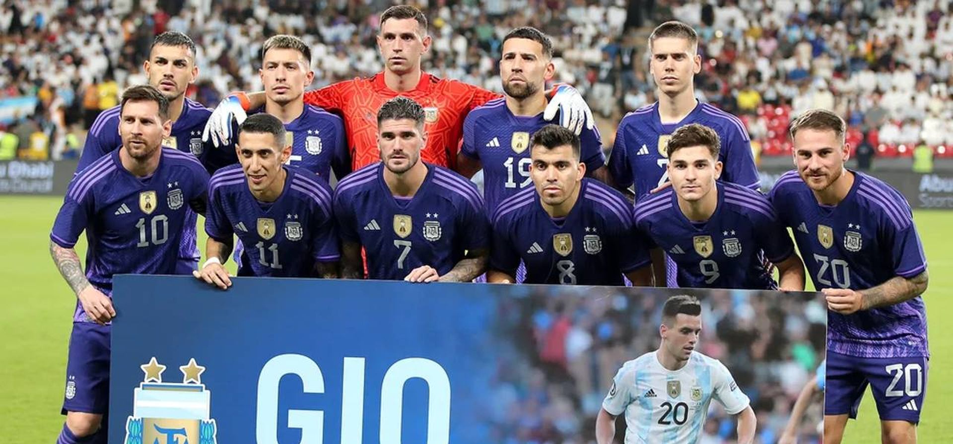 Giovani Lo Celso, el destinatario de un emotivo mensaje